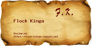 Flock Kinga névjegykártya